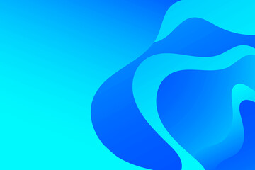 Blue gradient wave background. Waves wallpaper.
