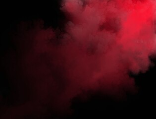abstract smoke background in red colors on black background