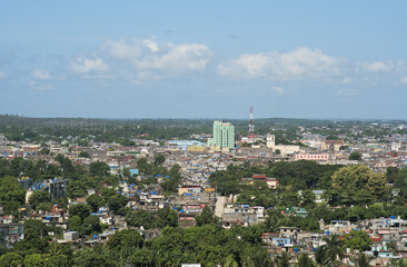 Fototapeta na wymiar Aerial view of Santa Clara city, Cuba