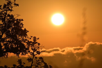 Fototapeta premium sunset in the mountains