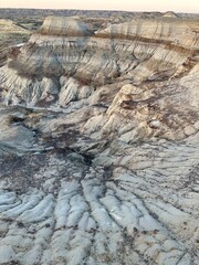 Dry Lake in Dinosaur Park in Alberta Canada 