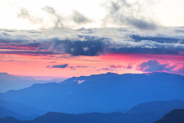 Obraz premium Mountains in Colombia at sunrise