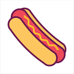 hot dog icon vector design template