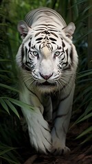 A White Tiger in it's Natural Habitat