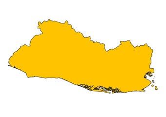 Mapa de El Salvador © Stockchi