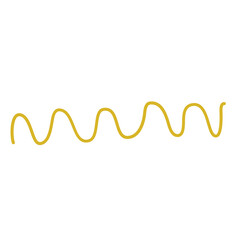 Pastel Yellow Scribble Element