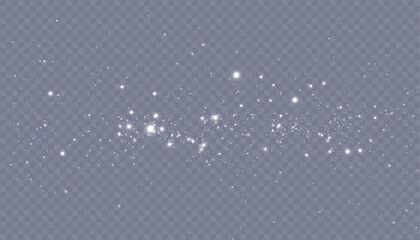 Abstract bokeh lights isolated on transparent background for Christmas and New Year illustrations. Vector