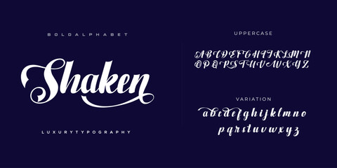 Luxury alphabet letters font. Typography elegant wedding classic lettering serif fonts decorative vintage retro concept. vector illustration