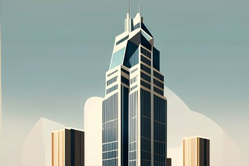 Modernist Majesty: Ambitious Skyscraper Rising in a Metropolitan Heart