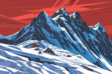 Graphic Heights: Boldly Illustrating a Mountaineer's Himalayan Challenge