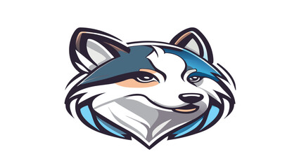 illustration of a husky dog © MariyaMaritim