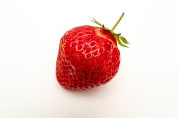 strawberries on white background