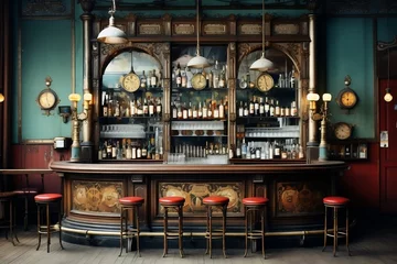 Deurstickers old bar © Roland