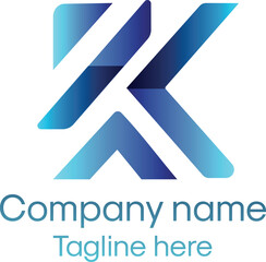 K Digital corporate Real estate modern business vector logo.