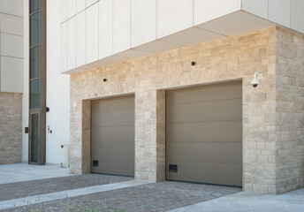 garage door in a residential complex