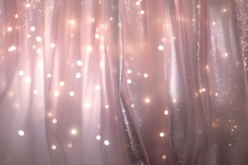 Bokeh Lights Pink Silver Graphic Backdrop Celebration Happy New Years Party Glitzy Glitter Background Website Social Media Banner Poster 