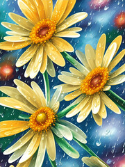 Spring flowers. AI genrated illustration
