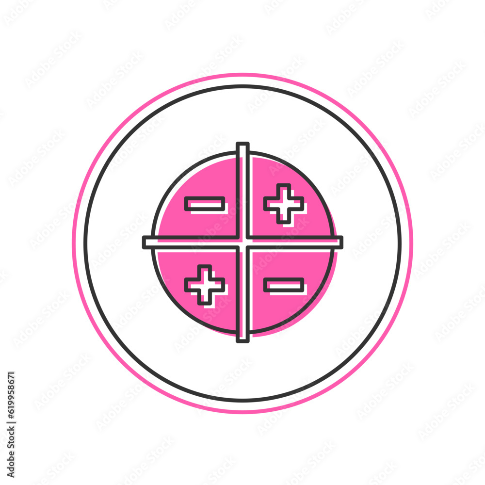 Poster filled outline xyz coordinate system icon isolated on white background. xyz axis for graph statistic