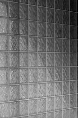 Square Glass Brick Translucent Wall.