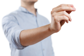 Male hand gesture cut out