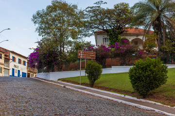 Fototapeta na wymiar Typical houses on Rua Doutor Zoroastro Viana Passos