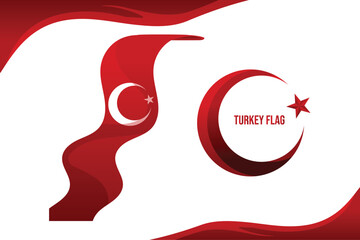  free vector illustration of turkey flag