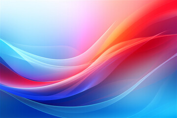 Fototapeta premium colored abstract background. Smooth transitions of iridescent colors. Rainbow backdrop. AI generated content