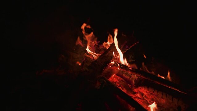 bonfire burning on the ground in Asia