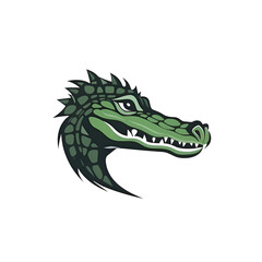 crocodile head mascot logo design vector graphic symbol icon illustration creative idea