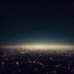 Naklejka premium panoramic view of a city at night
