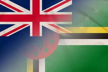 Cook islands and Dominica government flag transborder relations DMA COK
