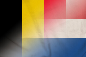 Belgium and Netherlands national flag transborder relations NLD BEL