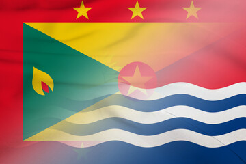 Grenada and Kiribati state flag transborder negotiation KIR GRD