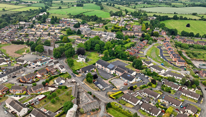 Aerial view of Maralin Village Primary School Magheralin Craigavon Co Down Northern Ireland