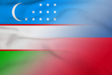 Uzbekistan and Liechtenstein official flag transborder negotiation LIE UZB