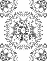 Appreciation Coloring sheet, Mandala Coloring Pages for Self-care for Kids and Adults