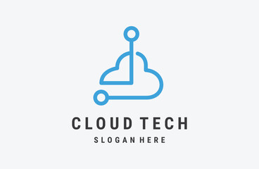 Cloud Tech Logo Vector logo template for technology