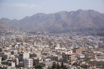 Fototapeta na wymiar Beautiful view of the typical architecture of Yemen