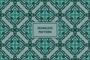 oriental pattern. tosca background with Arabic ornaments. Pattern, background and wallpaper for your design. Textile ornament. Vector illustration.