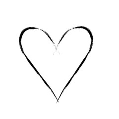 Heart doodle, heart clipart 