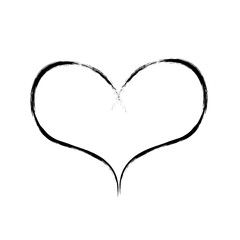 Heart doodle, heart clipart 