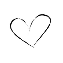 Heart doodle, heart clipart 