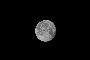 full moon in the night sky