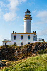 Turnberry Lighthouse, Turnberry Point Lighthouse, Trump Turnberry Golf Resort, South Ayrshire Coast, Scotland, UK