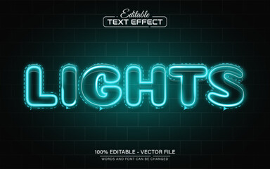 Light blue glowing neon style text effect