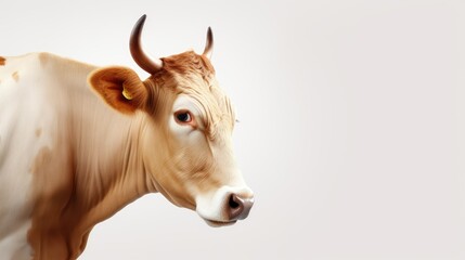 Big cow with text space can use for advertising, ads, branding