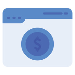 illustration of a icon web Money