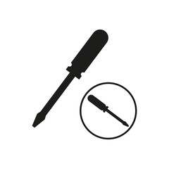 Repair icon. Settings icon. Screwdriver icon. Vector illustration. EPS 10.