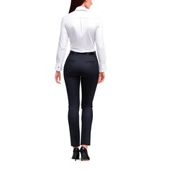 Back view of woman in suit