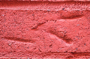 close up photo of a red brick